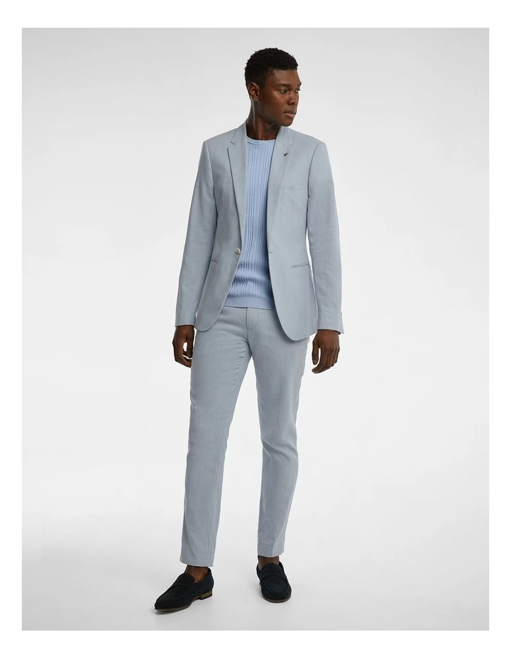 Vega Slim Suit Jacket in Blue image 6
