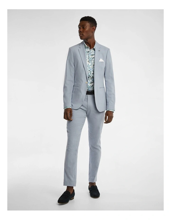 Vega Slim Suit Jacket in Blue image 7