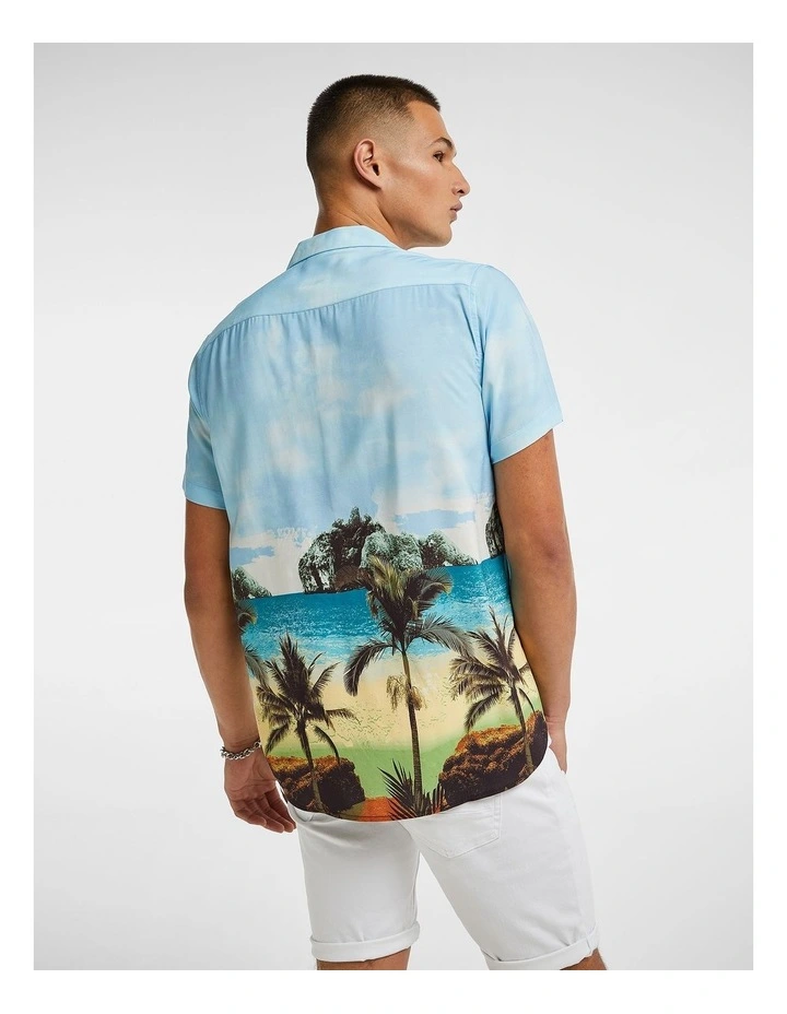 Scenic Print Shirt in Multi image 2