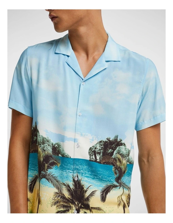 Scenic Print Shirt in Multi image 3
