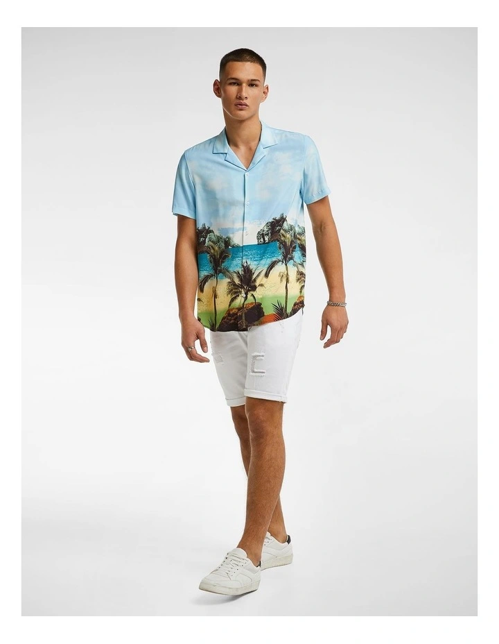 Scenic Print Shirt in Multi image 4