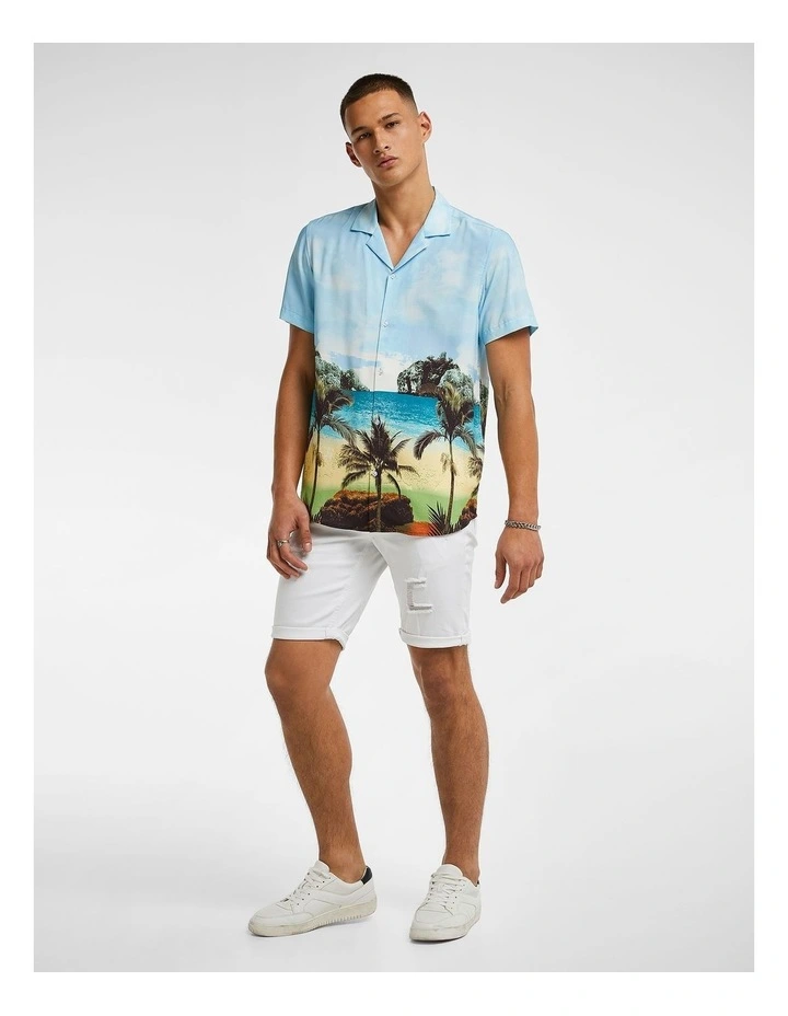 Scenic Print Shirt in Multi image 5
