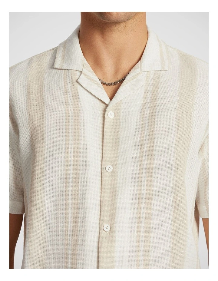 Aruba Stripe Shirt in Natural image 5
