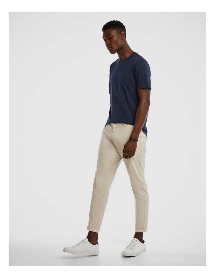 Relaxed Basic Tee in Navy image 4