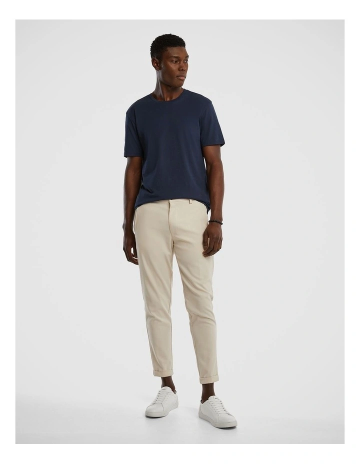 Relaxed Basic Tee in Navy image 5