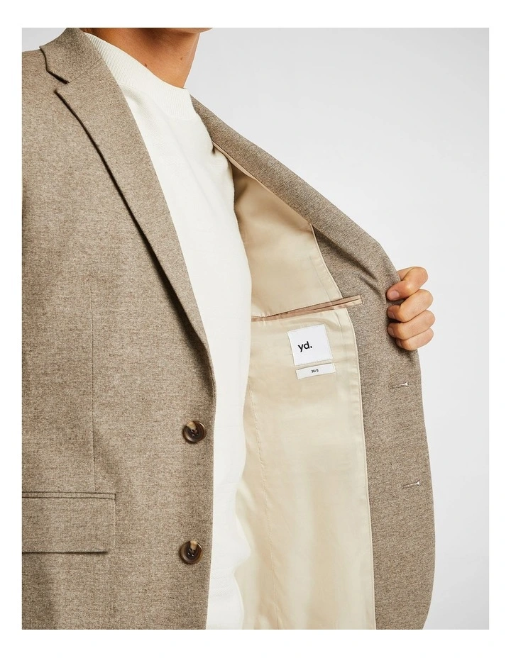 Malabar Textured Blazer in Coffee image 4