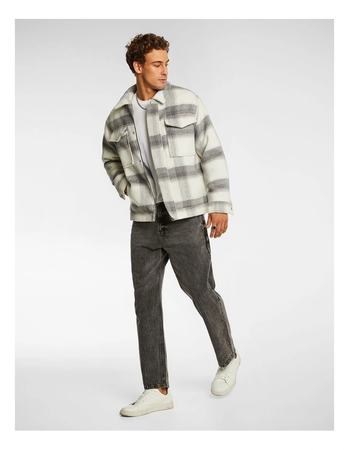 Oliver Check Jacket in Natural image 4