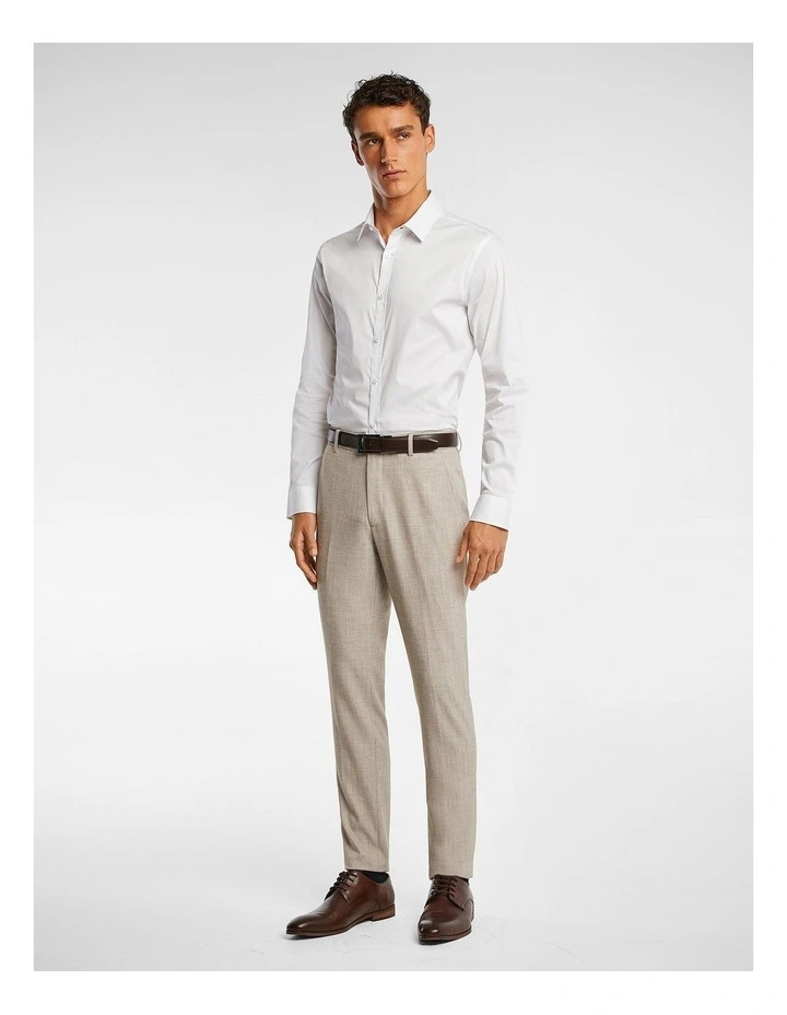 Maverick Skinny Dress Pant in Latte image 4