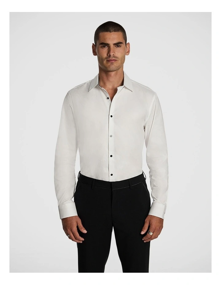 Marx Slim Dress Shirt in White image 1