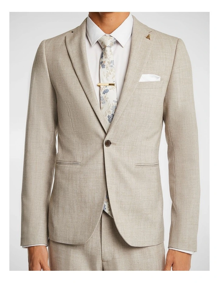 Yd. Maverick Skinny Suit Jacket In Latte MYER