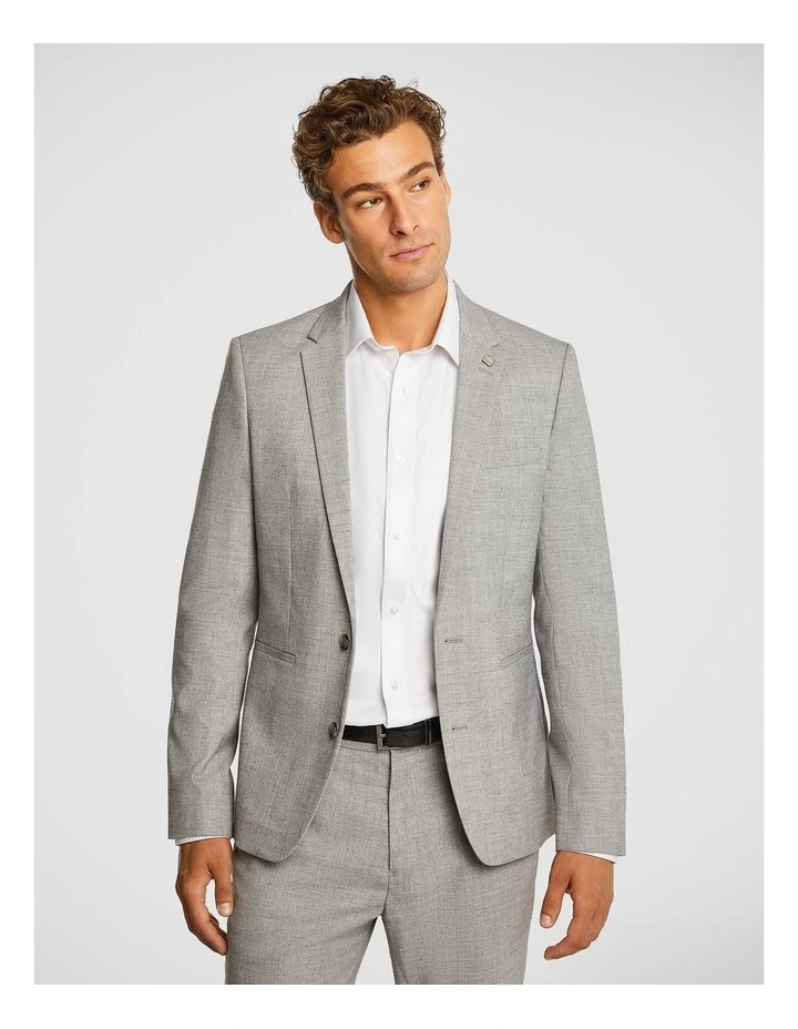 Camaro Slim Suit Jacket in Pewter image 1