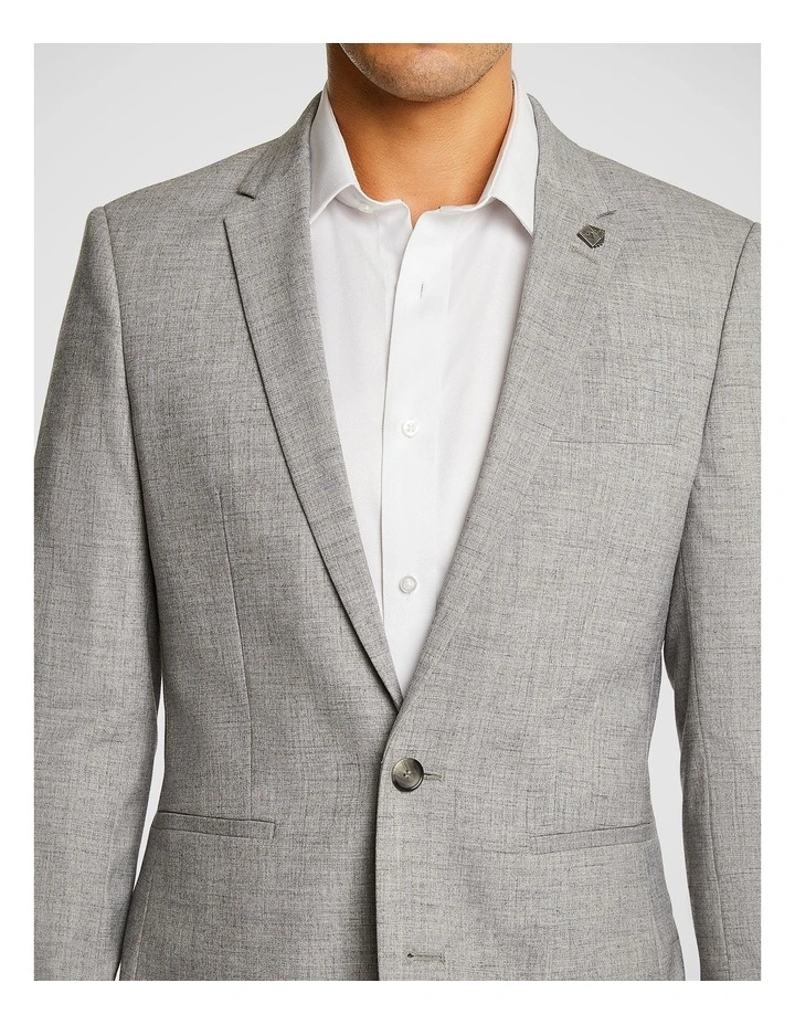 Camaro Slim Suit Jacket in Pewter image 3