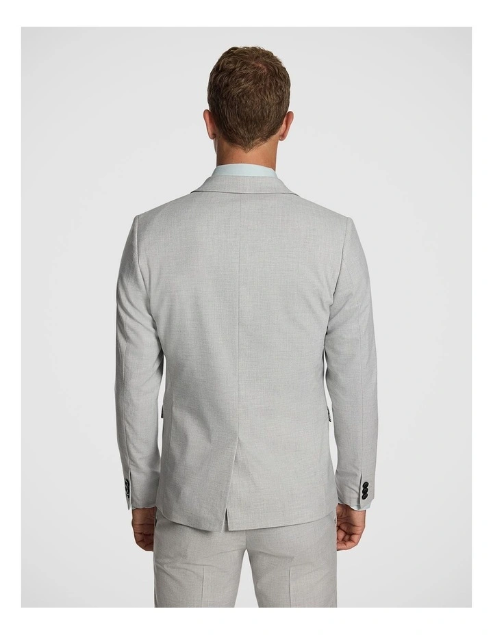 Pistol Skinny Stretch Suit Jacket in Silver image 2