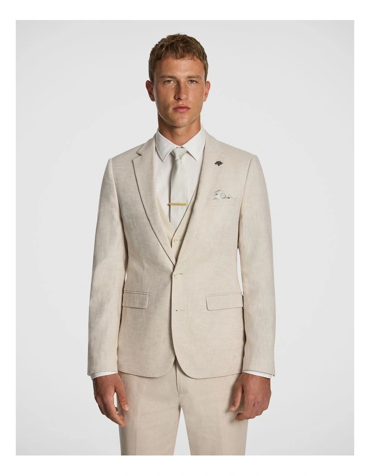 Carter Suit Jacket in Sand image 1