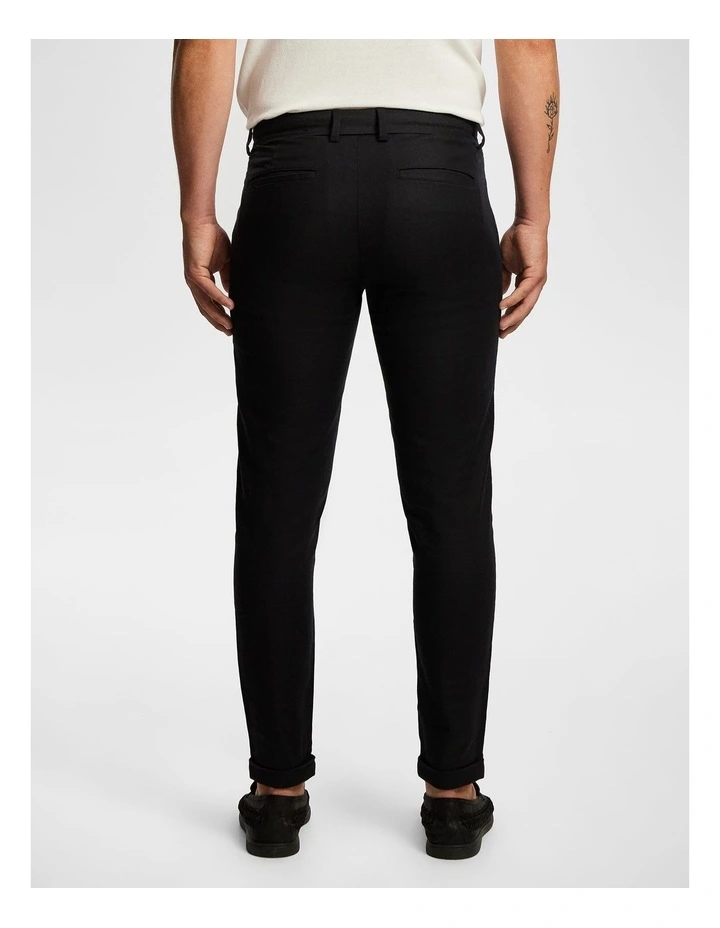 Amare Skinny Chino in Black image 2