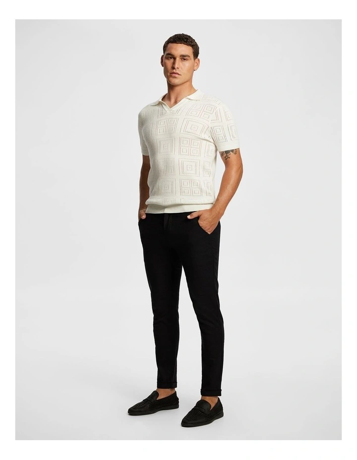 Amare Skinny Chino in Black image 4