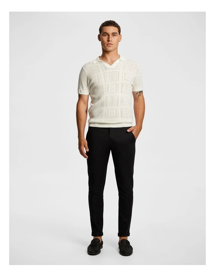 Amare Skinny Chino in Black image 5