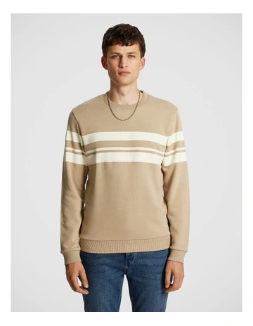 Mitchell Crew Sweatshirt in Natural