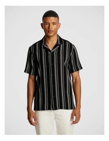 Konnor Knit Shirt in Black