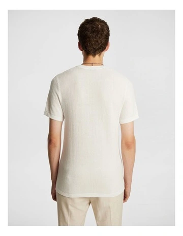 Bruce Knitted Tee in White