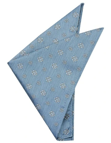 Iowa Tile Pocket Square in Mid Blue