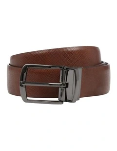 Riccardo Textured Belt in Tan