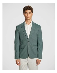 Ernest Knitted Blazer in Teal
