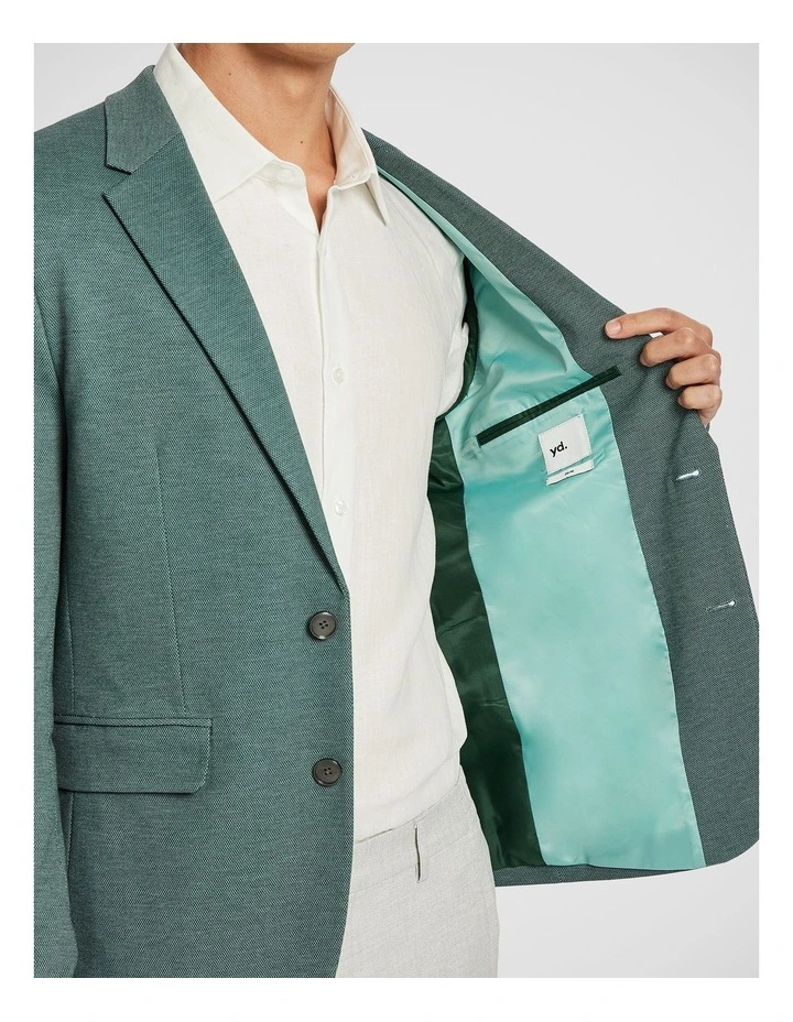 Ernest Knitted Blazer in Teal image 4