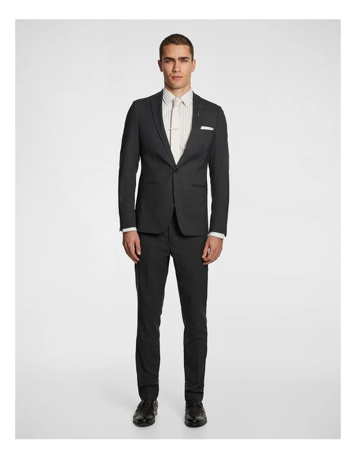 Lukey Stretch Skinny Fit Pant in Charcoal image 6