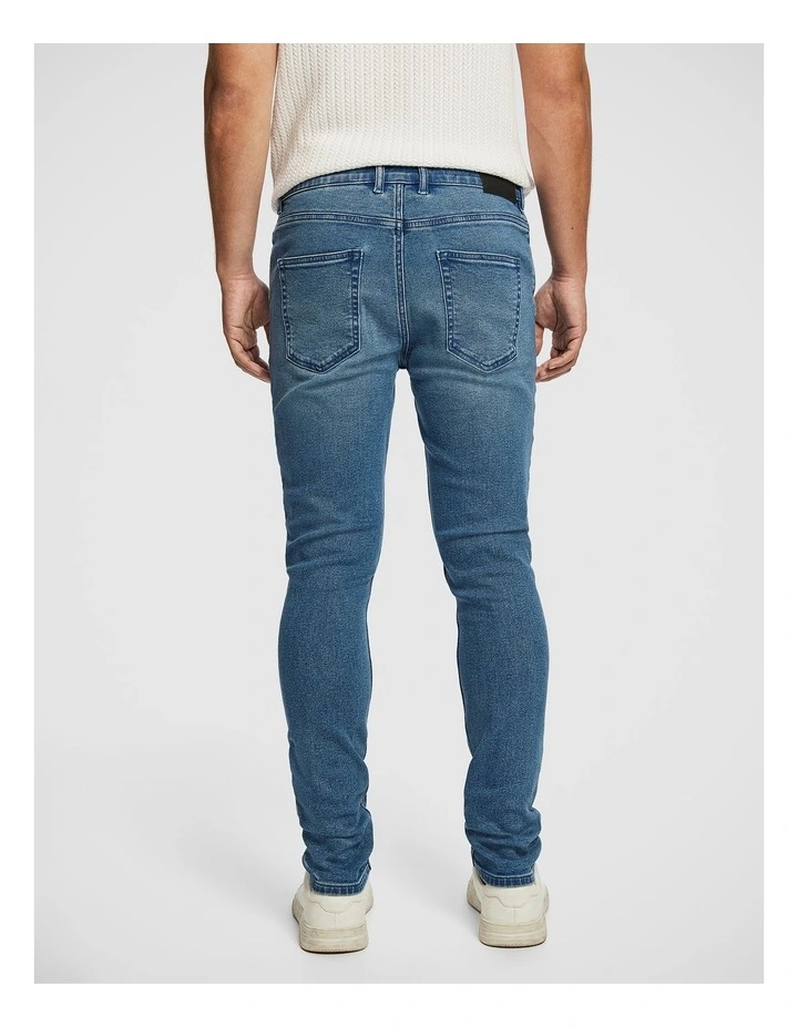 Stevie Skinny Jean in Mid Blue image 2