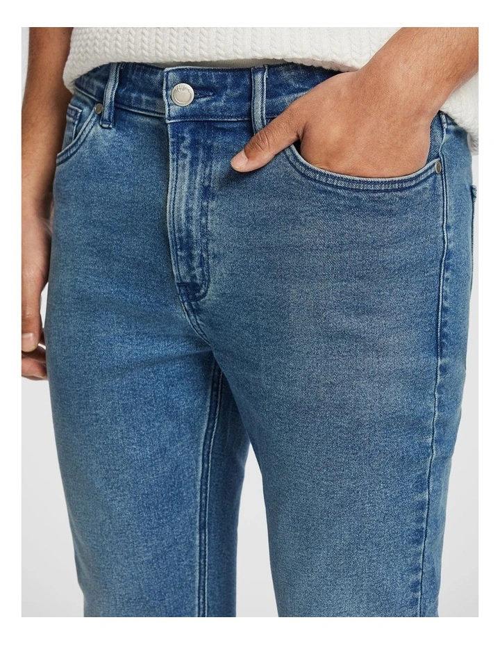 Stevie Skinny Jean in Mid Blue image 3