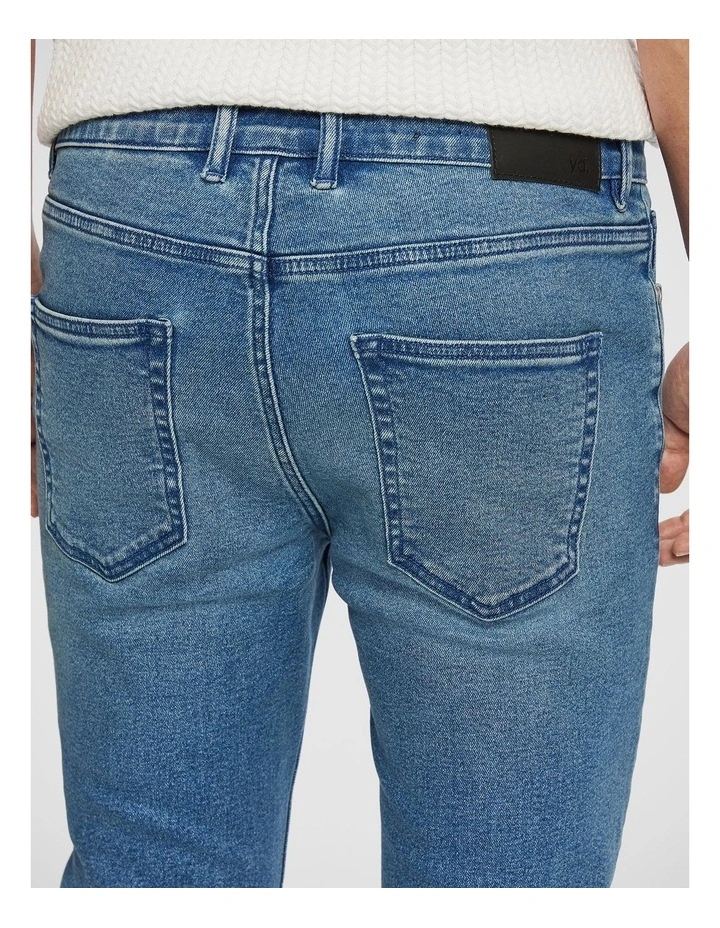 Stevie Skinny Jean in Mid Blue image 4