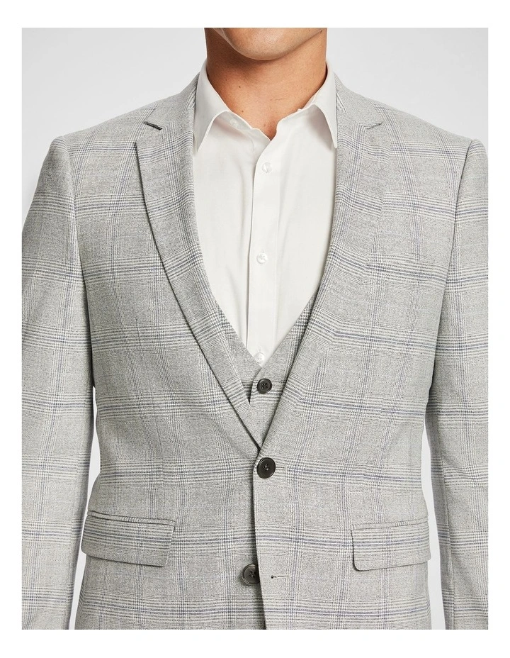 Mentmore Slim Suit Jacket in Grey image 3