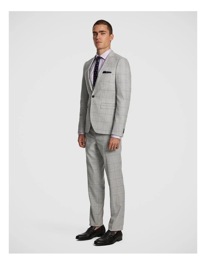 Mentmore Slim Suit Jacket in Grey image 5