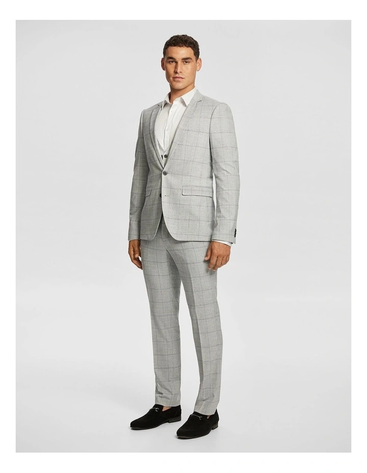 Mentmore Slim Suit Jacket in Grey image 5