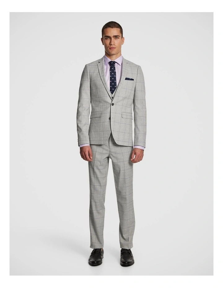 Mentmore Slim Suit Jacket in Grey image 6