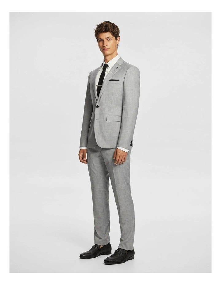 Bank Slim Suit Jacket in Dark Grey image 4