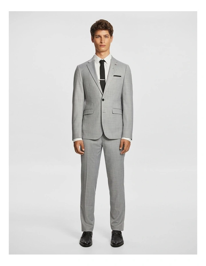 Bank Slim Suit Jacket in Dark Grey image 5