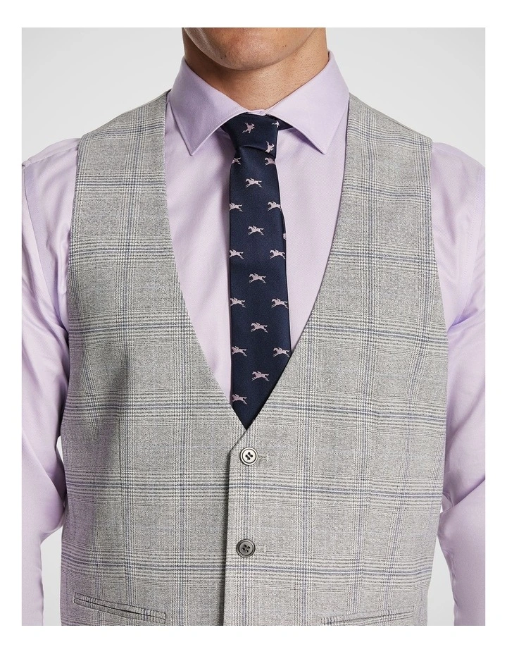 Mentmore Check Waistcoat in Grey image 3
