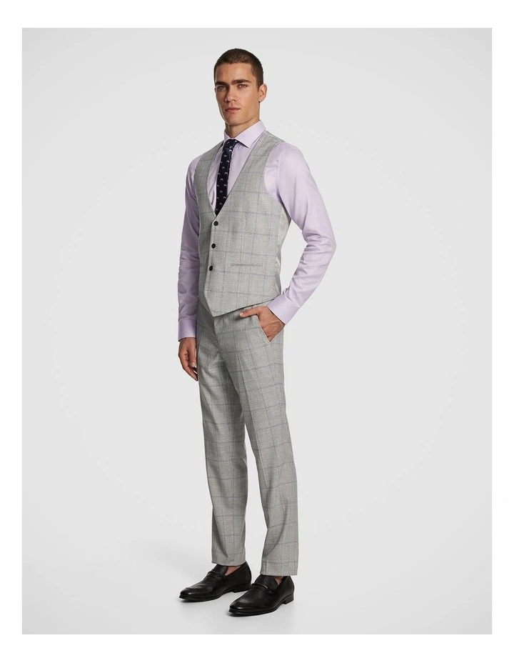 Mentmore Check Waistcoat in Grey image 4