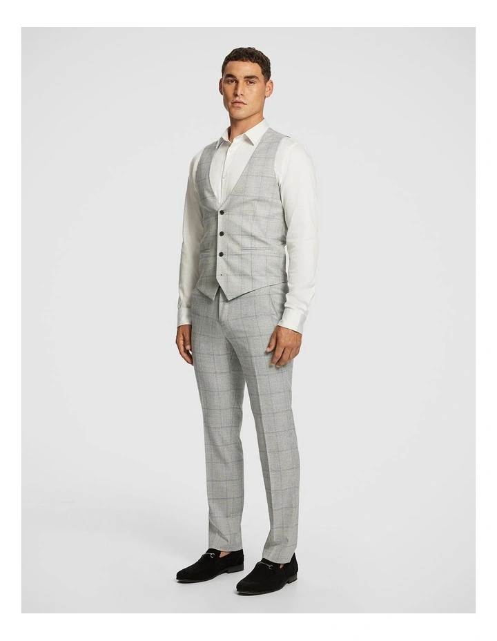 Mentmore Check Waistcoat in Grey image 4