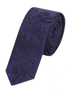 Rialta Paisley 5 Cm Width Tie in Purple