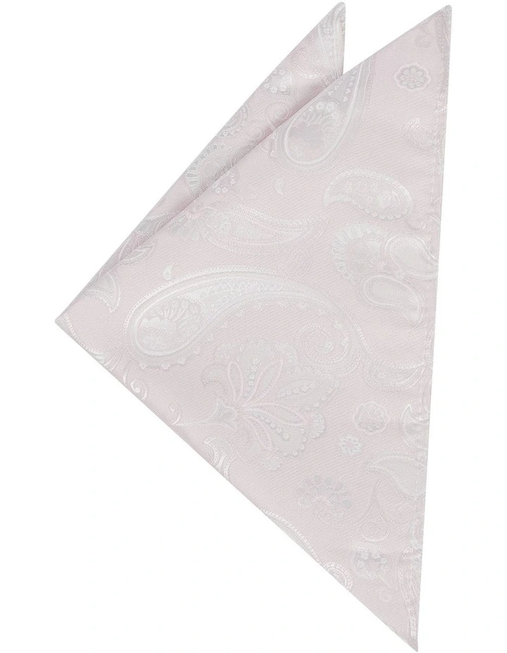 Marco Paisley Pocket Square in Pink image 1