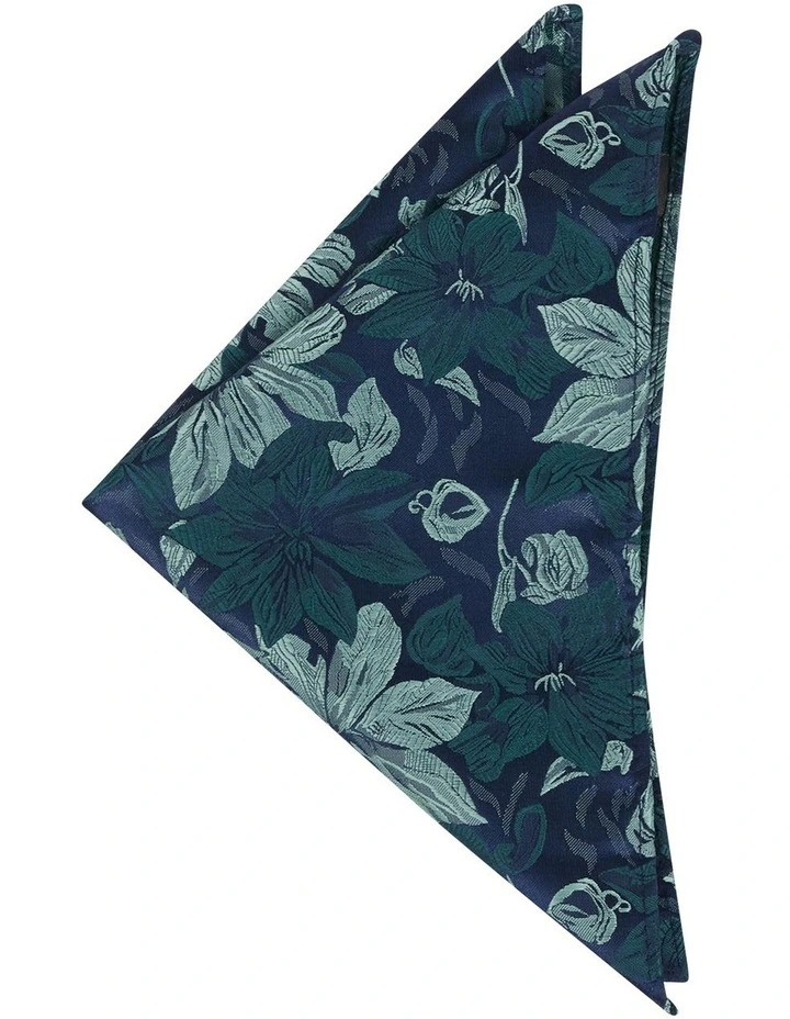 Dornan Floral Pocket Square in Sage image 1