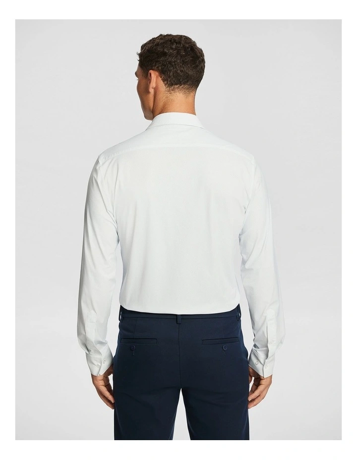 Castro Slim Geo Shirt in White image 2