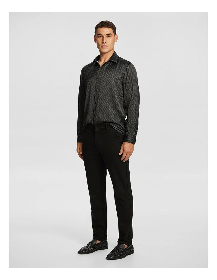 Enmore Geo Shirt in Black image 4