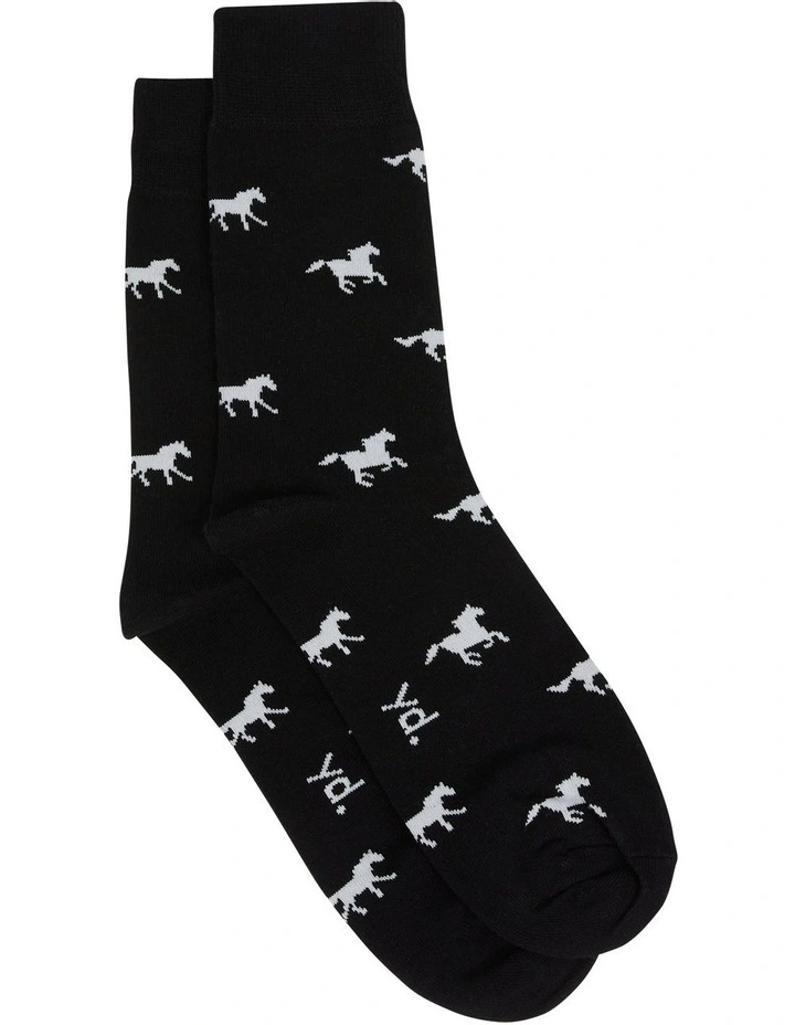 Derby Sock in Black image 1