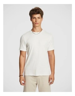 Keyse Textured Tee in White