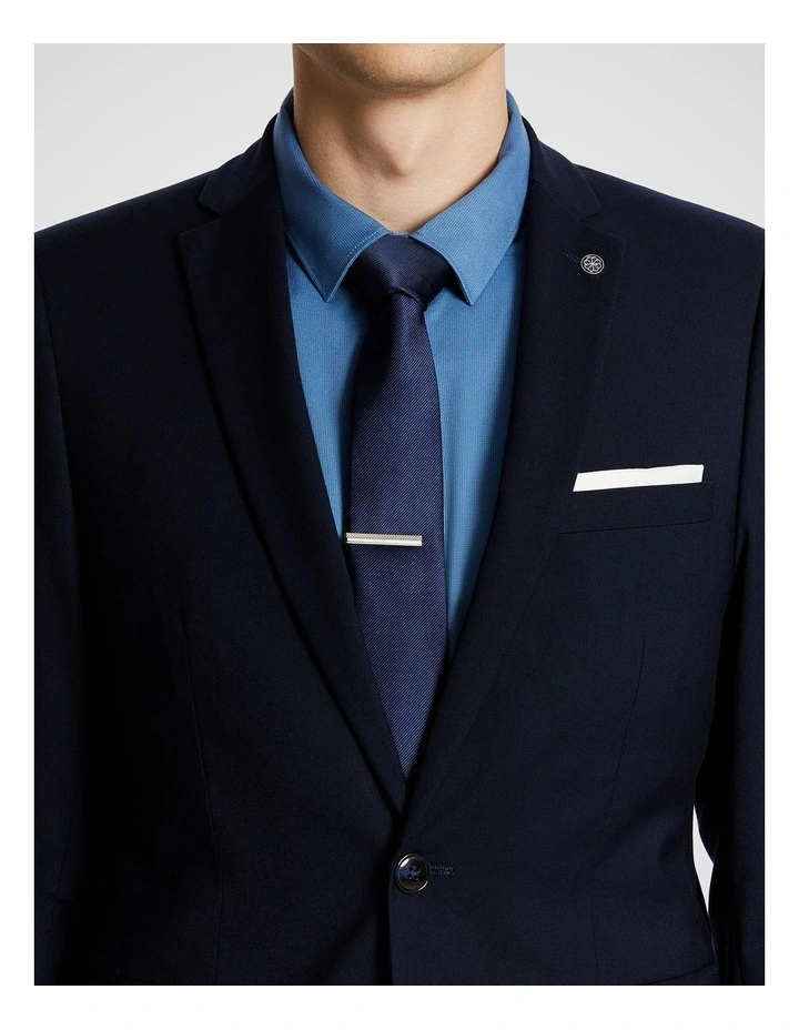 Marina Stretch Skinny Suit Jacket in Ink Blue image 3