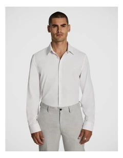 Tech Movement Slim Dress Shirt White